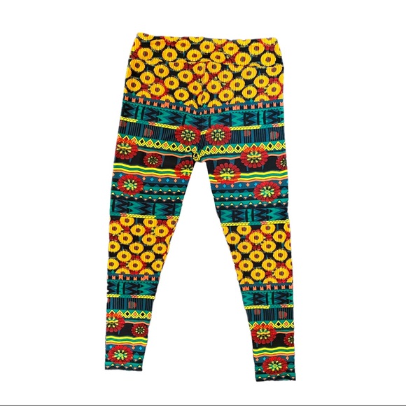 LULAROE funky Fall Tall & Curvy super soft leggings - Picture 4 of 6